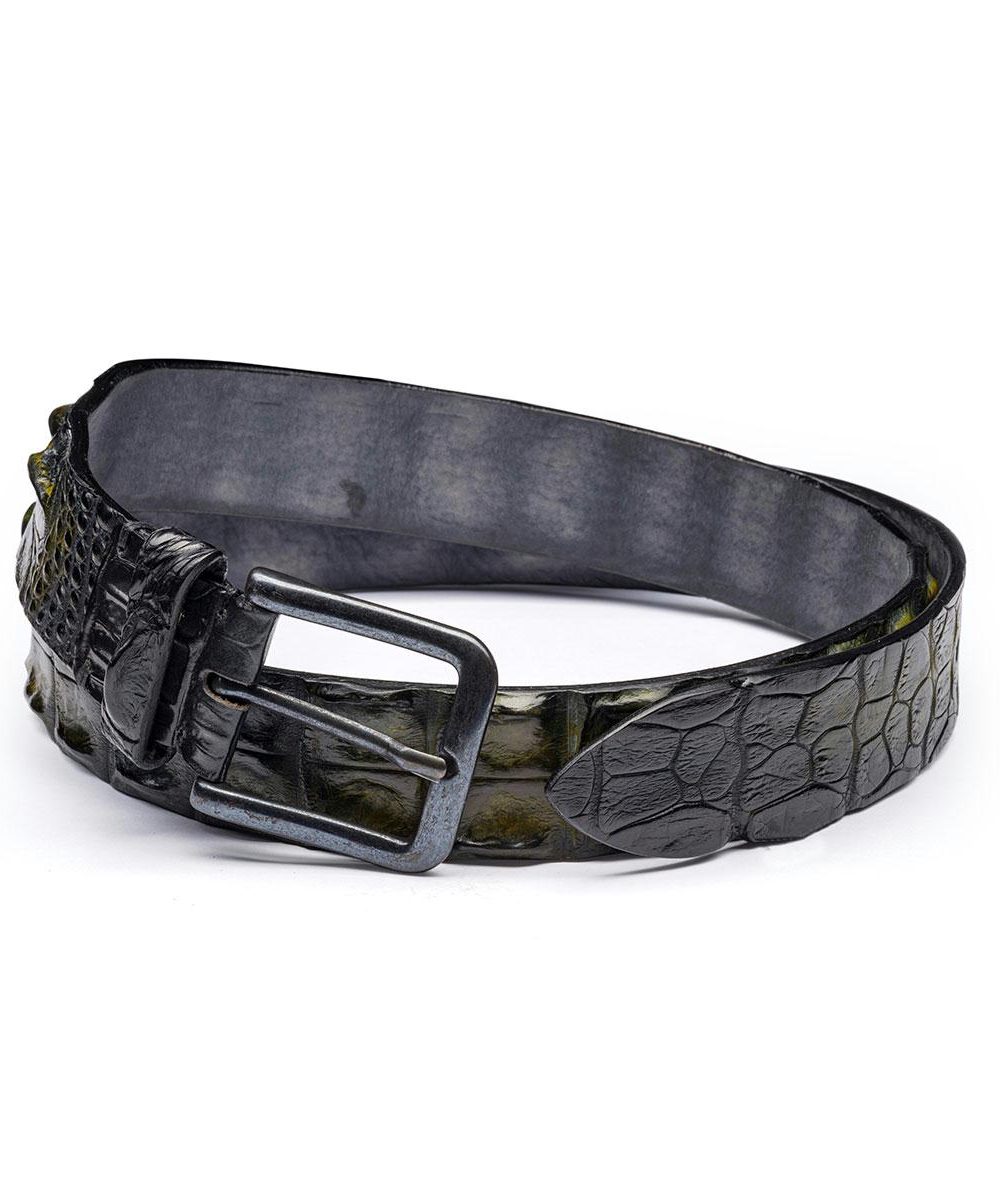 Post & Co. - Groene Croco riem