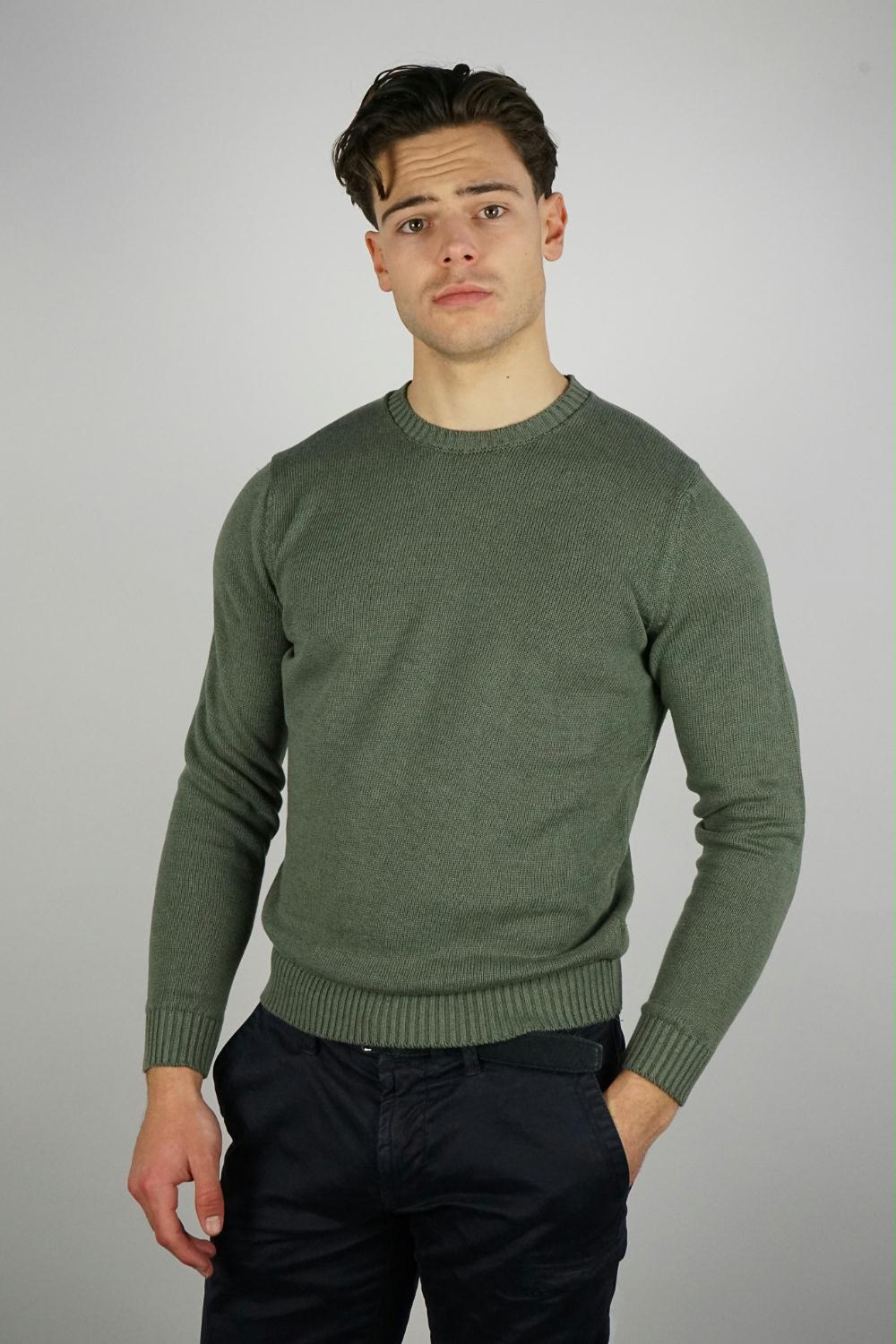 Zanone - Groene Slim Fit trui