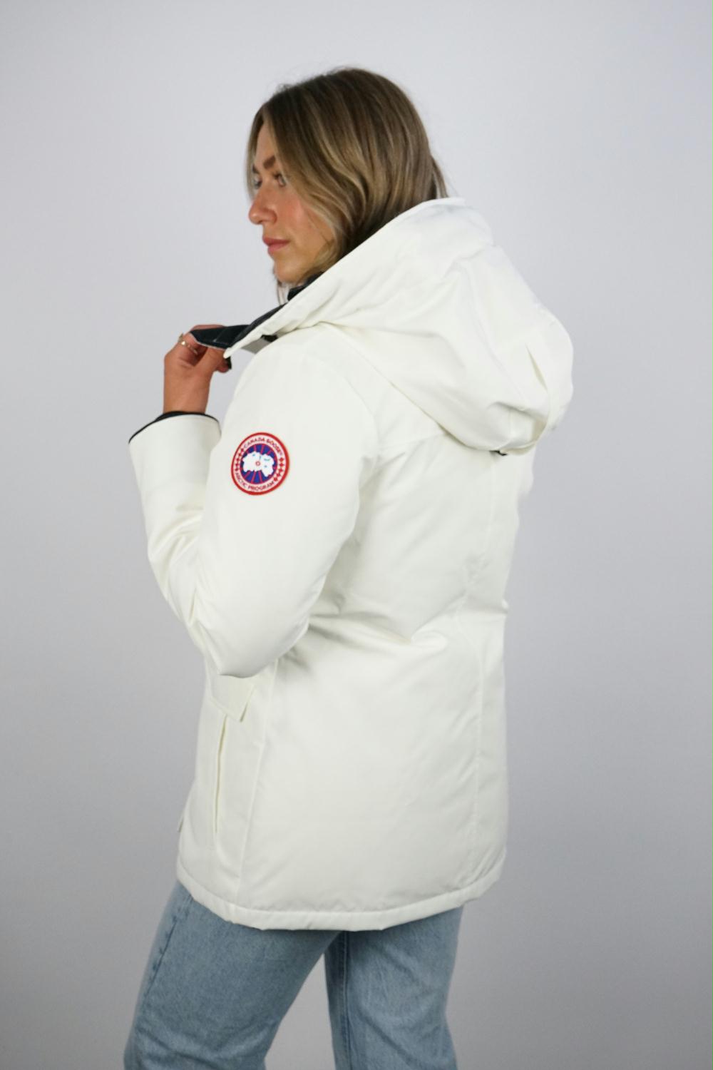 bibliothecaris eten pizza Canada Goose - Witte Lynnwood parka - Zoetelief Mode