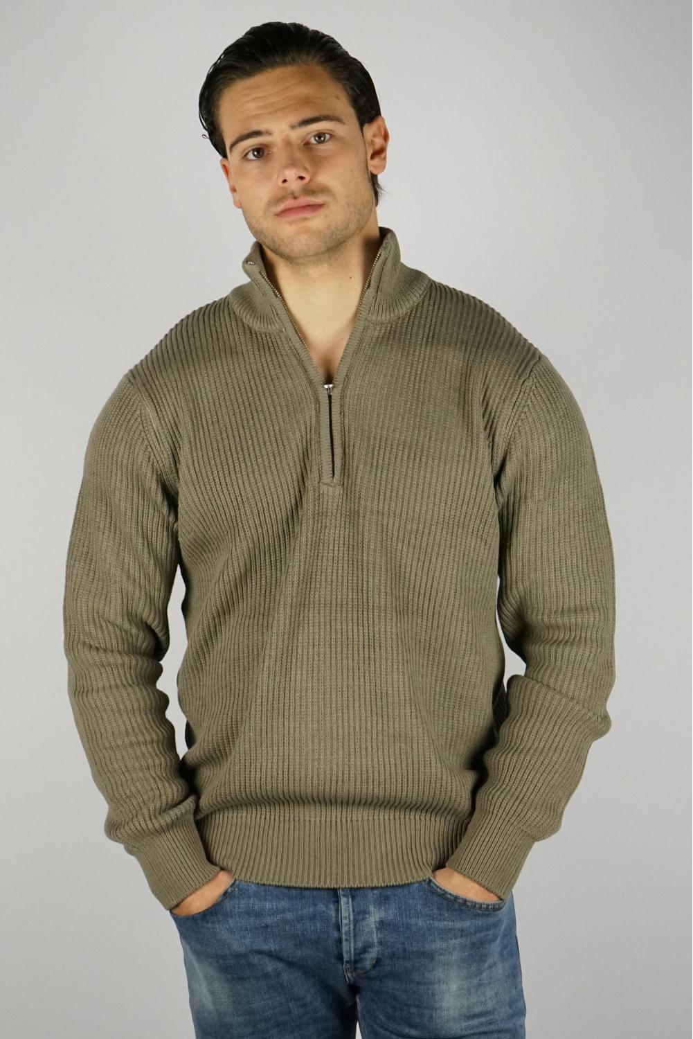 Les Deux - Fletcher Rib Half-Zip Knit