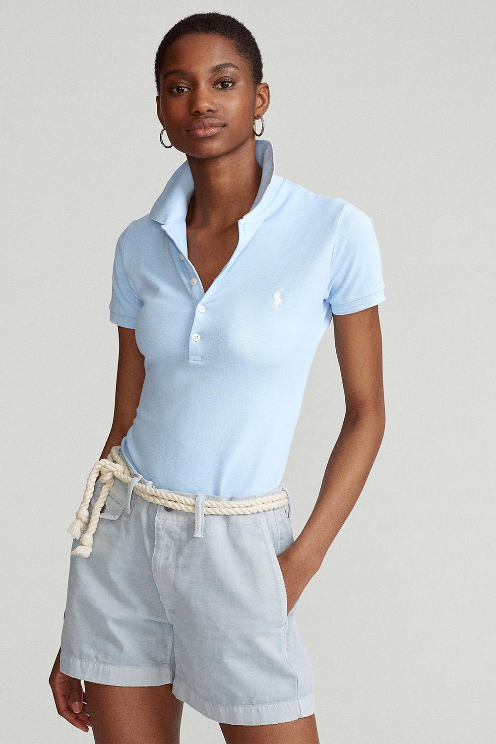 Polo Ralph Lauren Julie Cotton Slim Fit Polo Zoetelief Mode