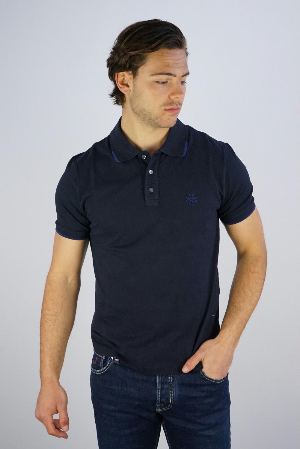 Jacob Coh n Logo Embroidered Piquet Polo Zoetelief Mode