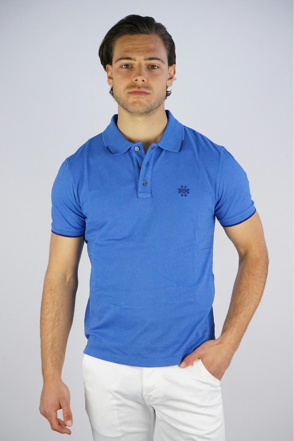 Jacob Cohën - Logo Embroidered Piquet Polo
