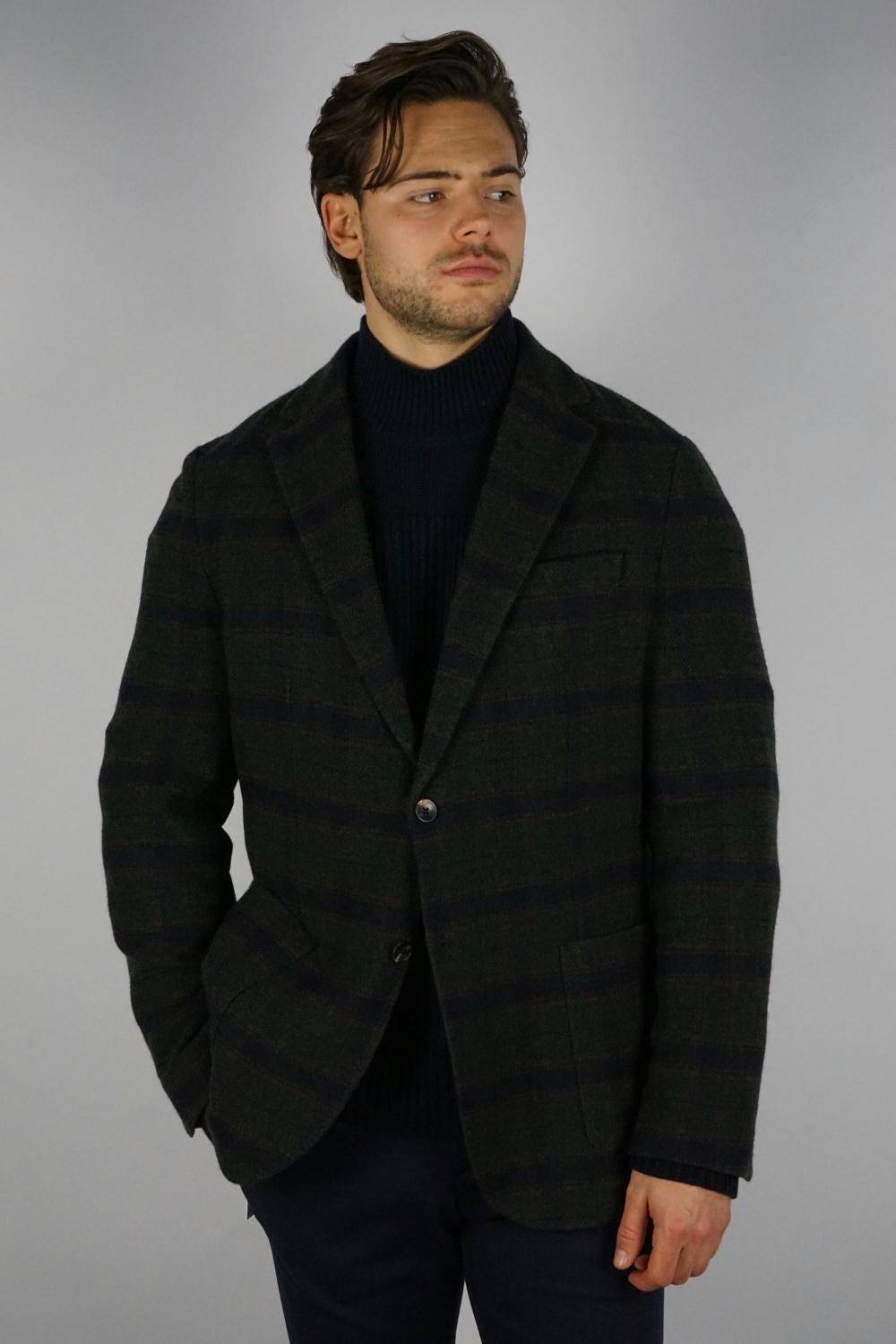 Circolo - Checkered Lana Cashmere Jacket