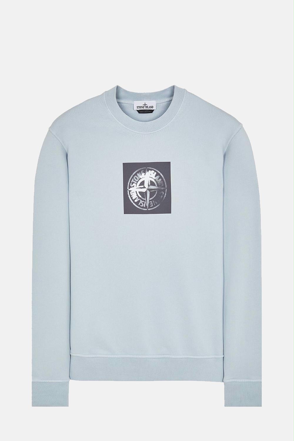 Stone island trui sales met logo op voorkant