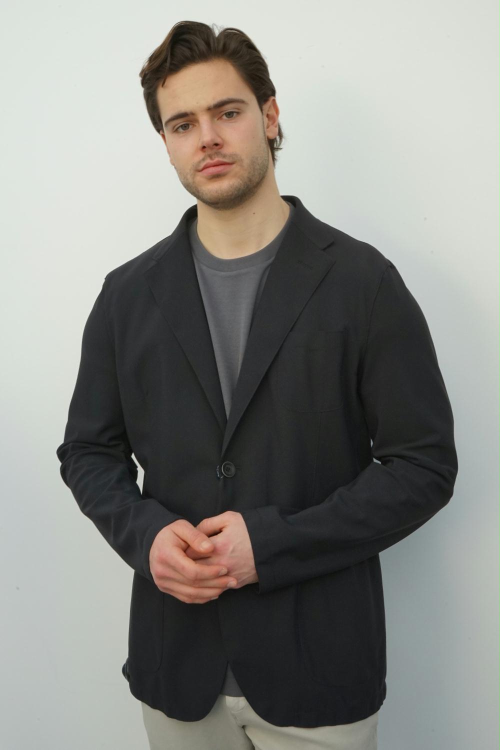 Herno - Non-Washed Light Scuba Blazer