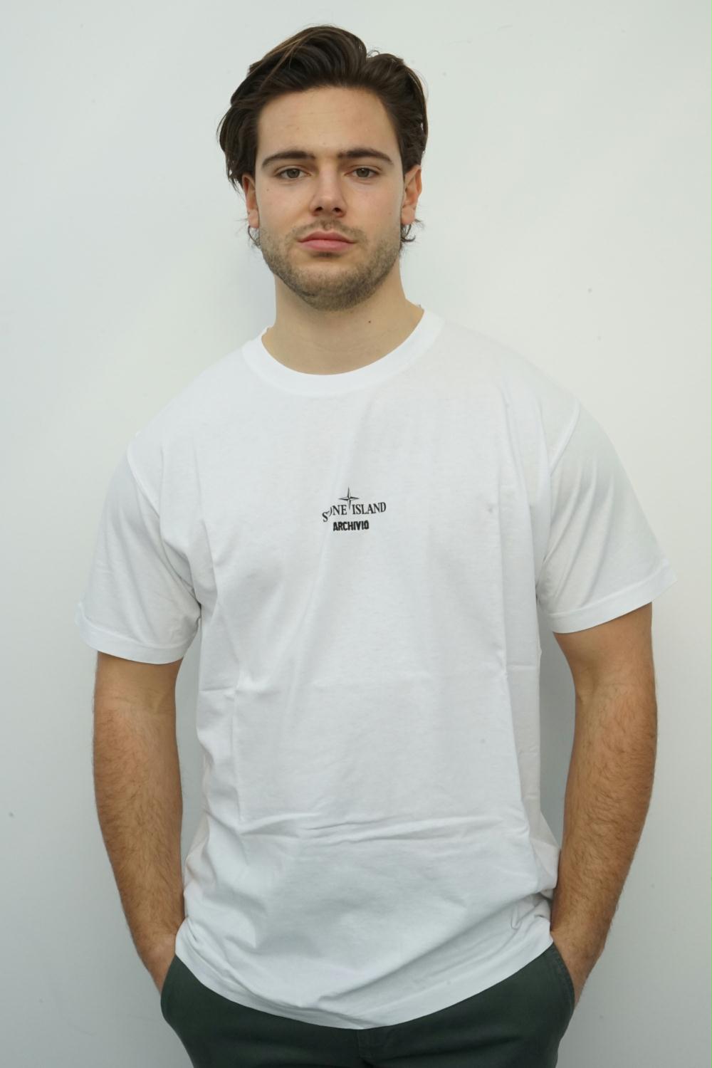 Stone Island - 2NS91 'Archivo' Print T-shirt