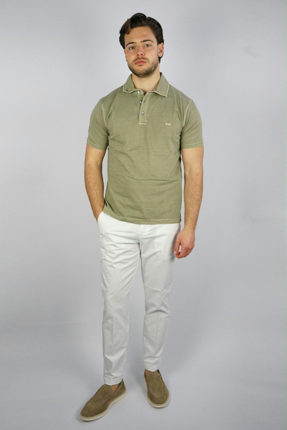 Fay - Embroidered-Logo Polo Shirt
