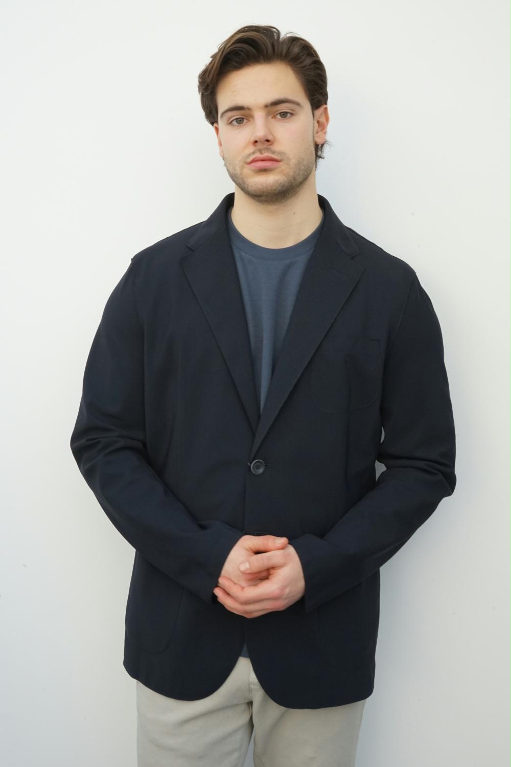 Herno - Non-Washed Light Scuba Blazer