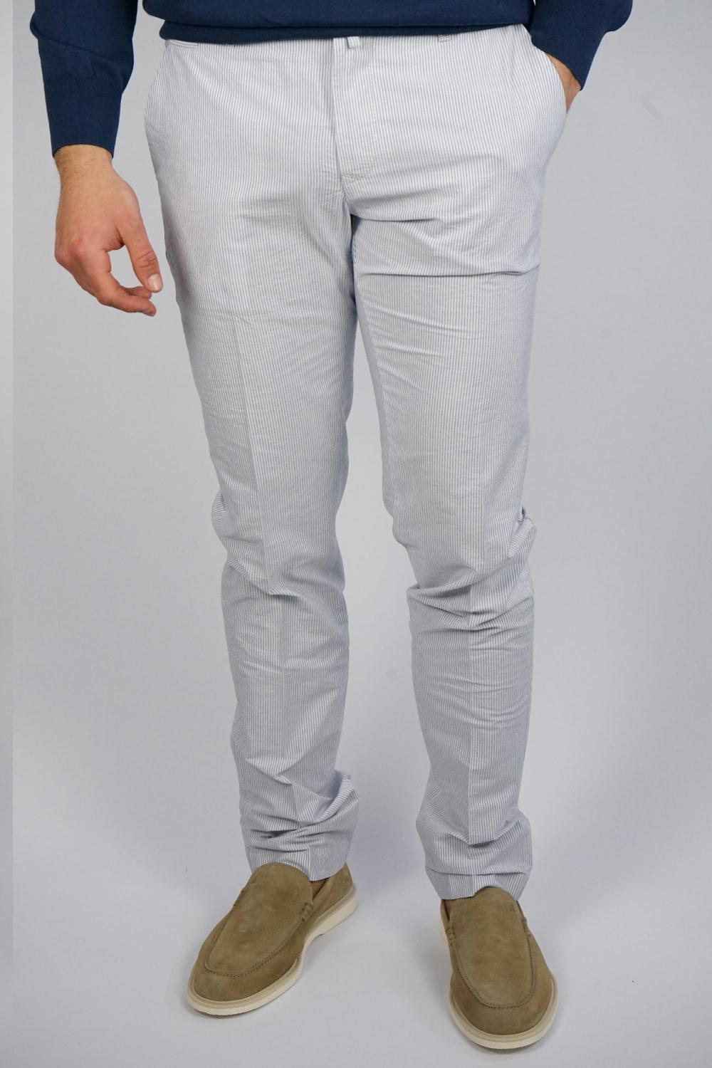 Jacob Cohën - Bobby Striped Cotton Pants