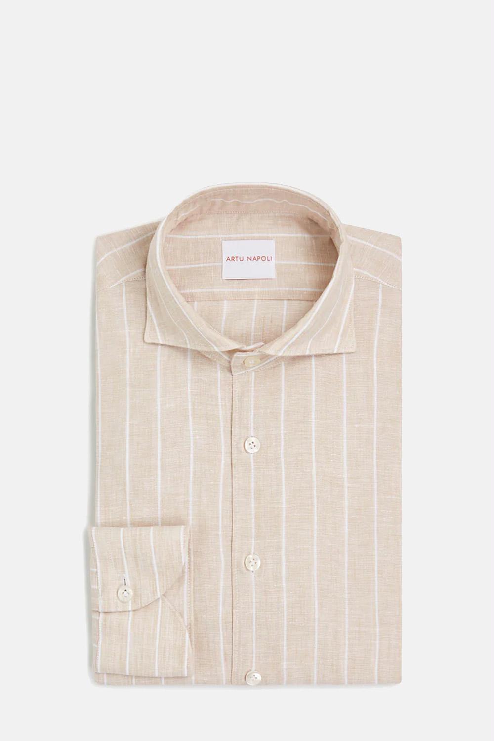 Artu Napoli - Vintage Striped Linen Shirt