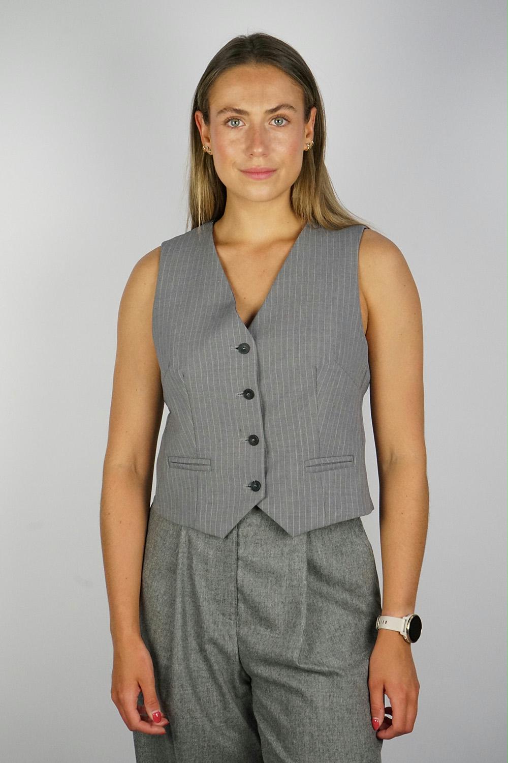 Kaos - Glimmer Lurex Pinstripe Gilet