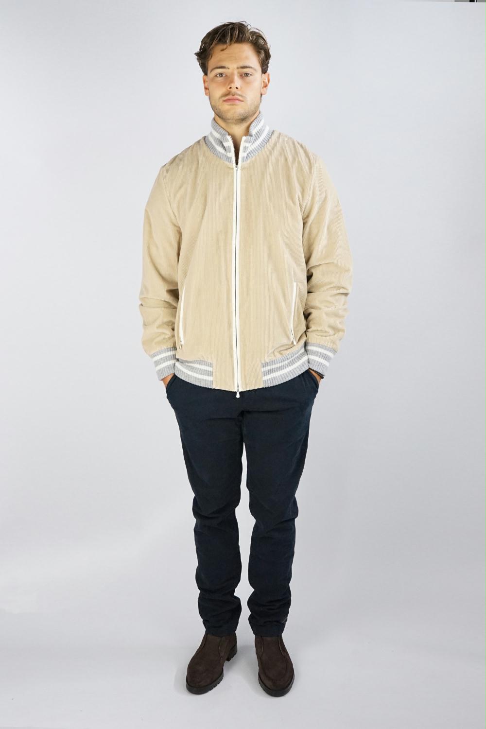 Gran Sasso - Corduroy Bomber Zip Jacket