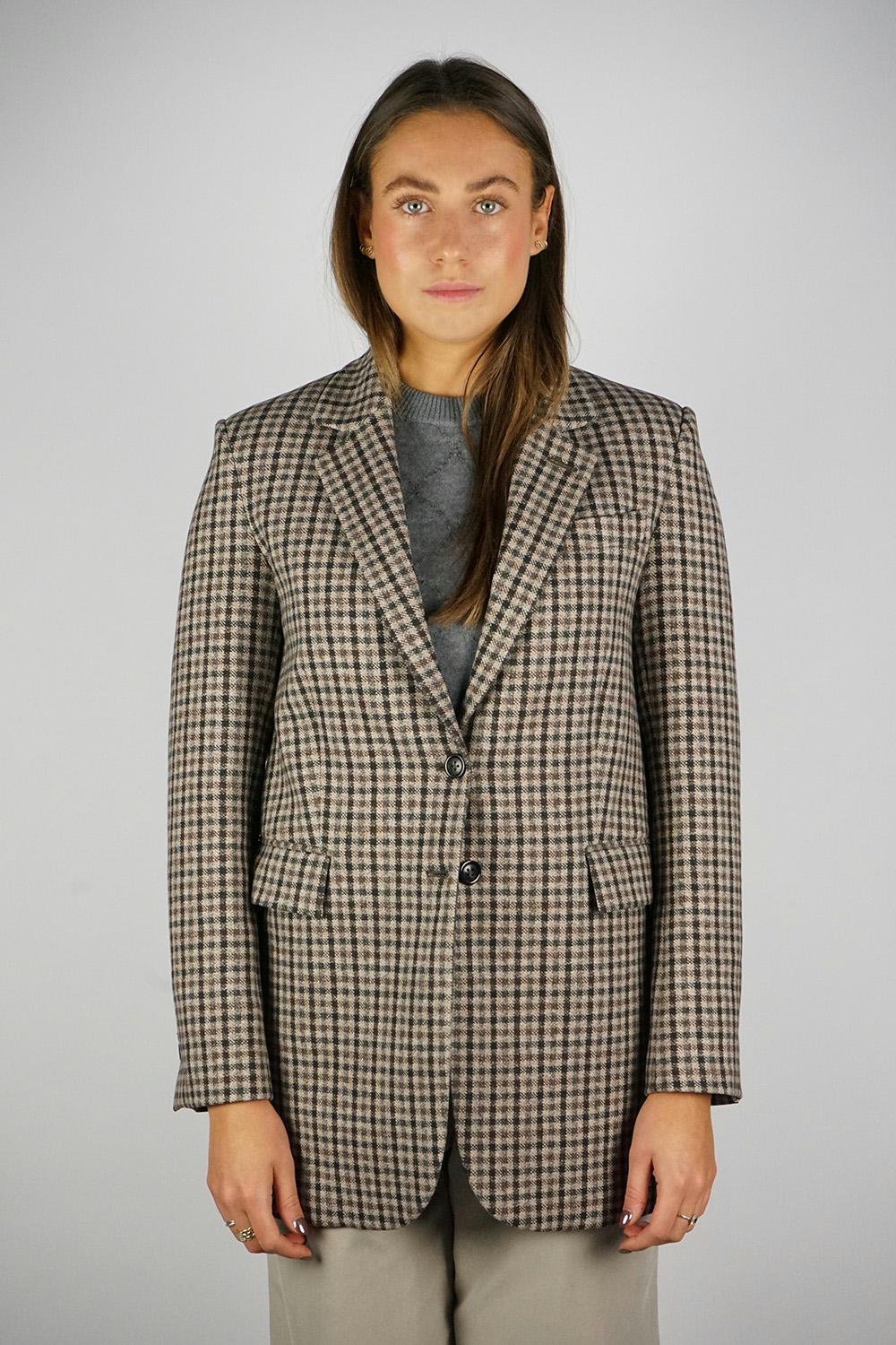 Circolo - Argan Checkered Blazer