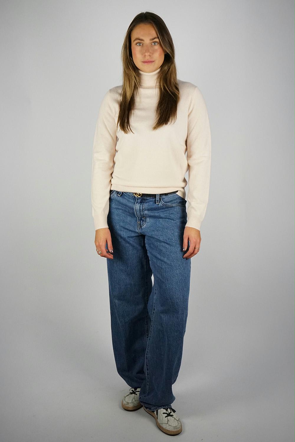 Repeat - Pearl Cashmere Turtleneck