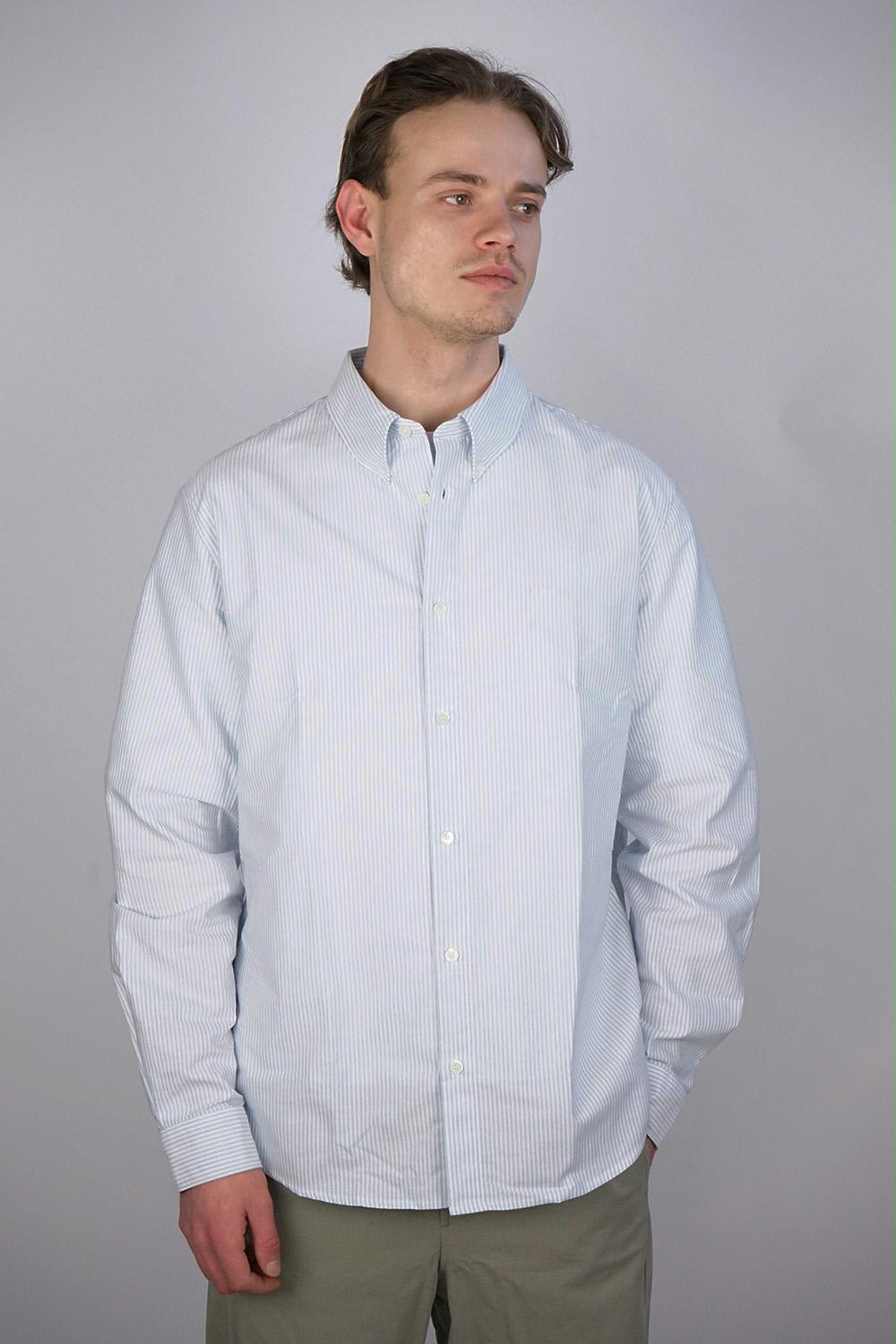 A.P.C. - Greg Logo Cotton Striped Shirt
