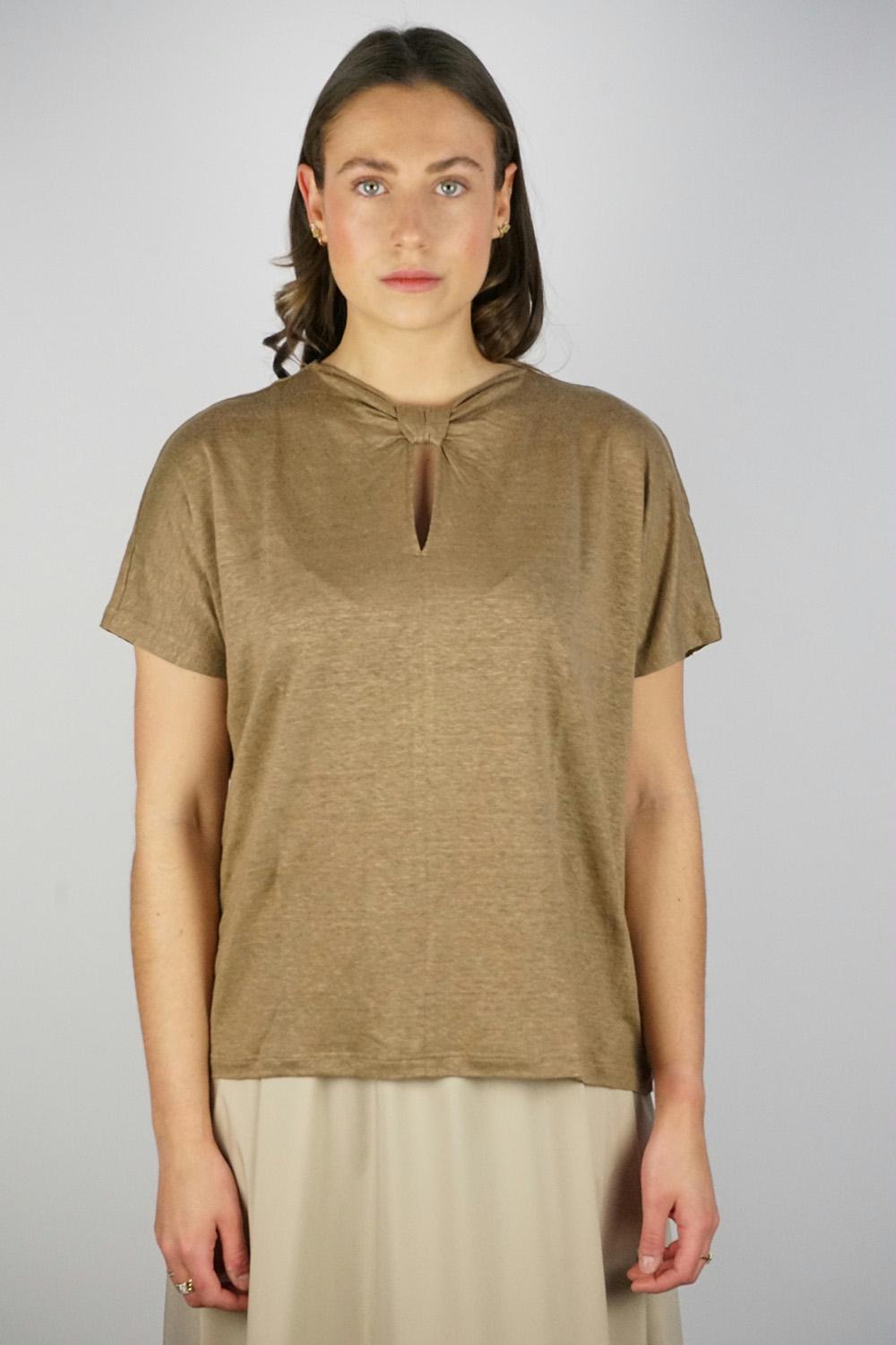Gran Sasso - Knot Linen T-shirt