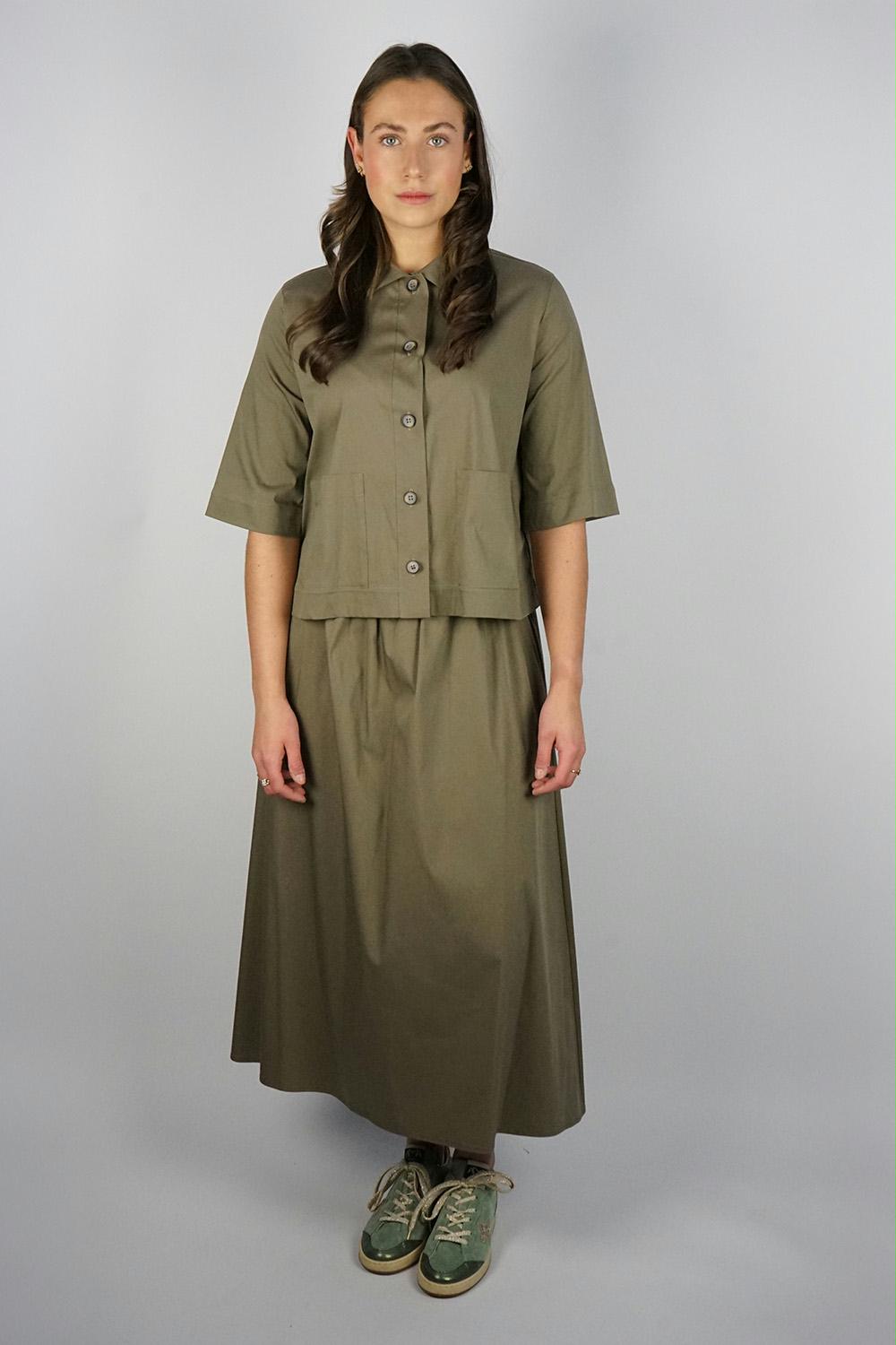 Gran Sasso - Poplin Cotton Skirt
