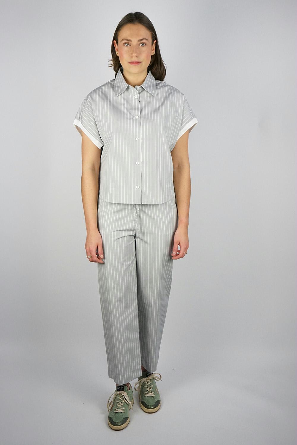 Gran Sasso - Striped Cotton Pants