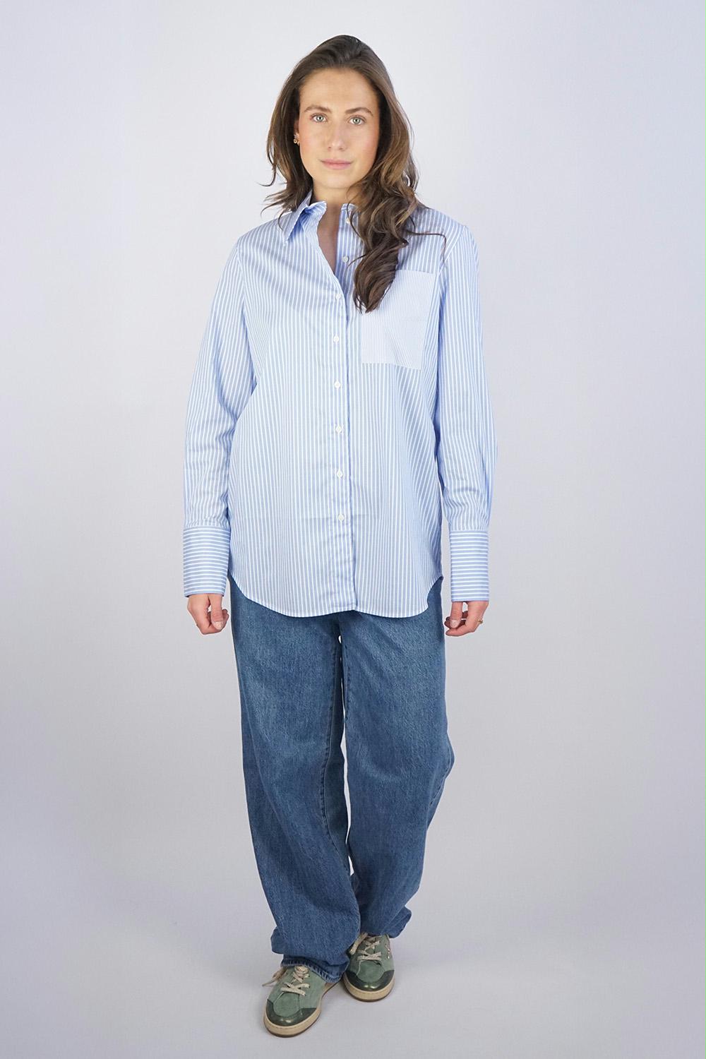 Herzen's Angelegenheit - Striped Cotton Oversized Shirt