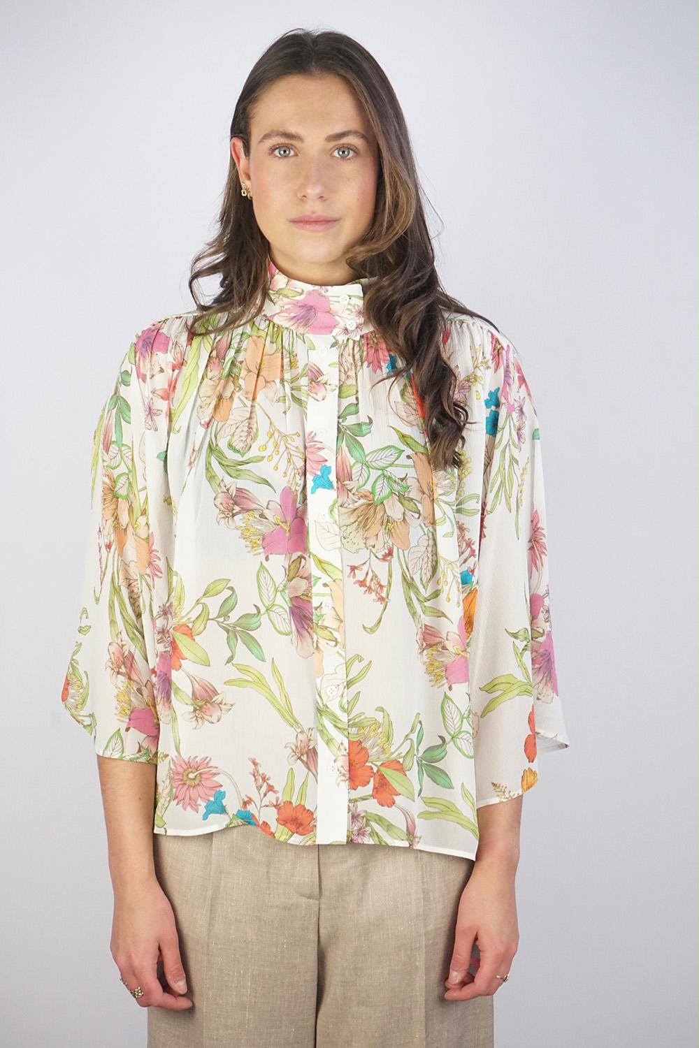 Herzen's Angelegenheit - Tango Floral Silk Blouse