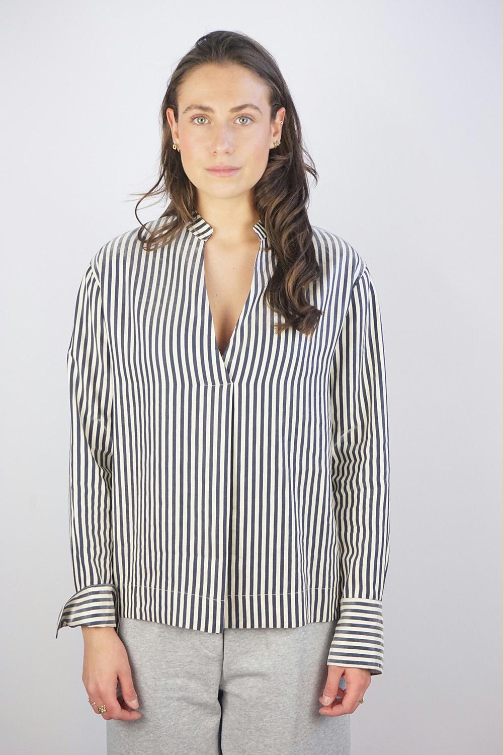 Ottod'Ame - Shiny Lined Shirt