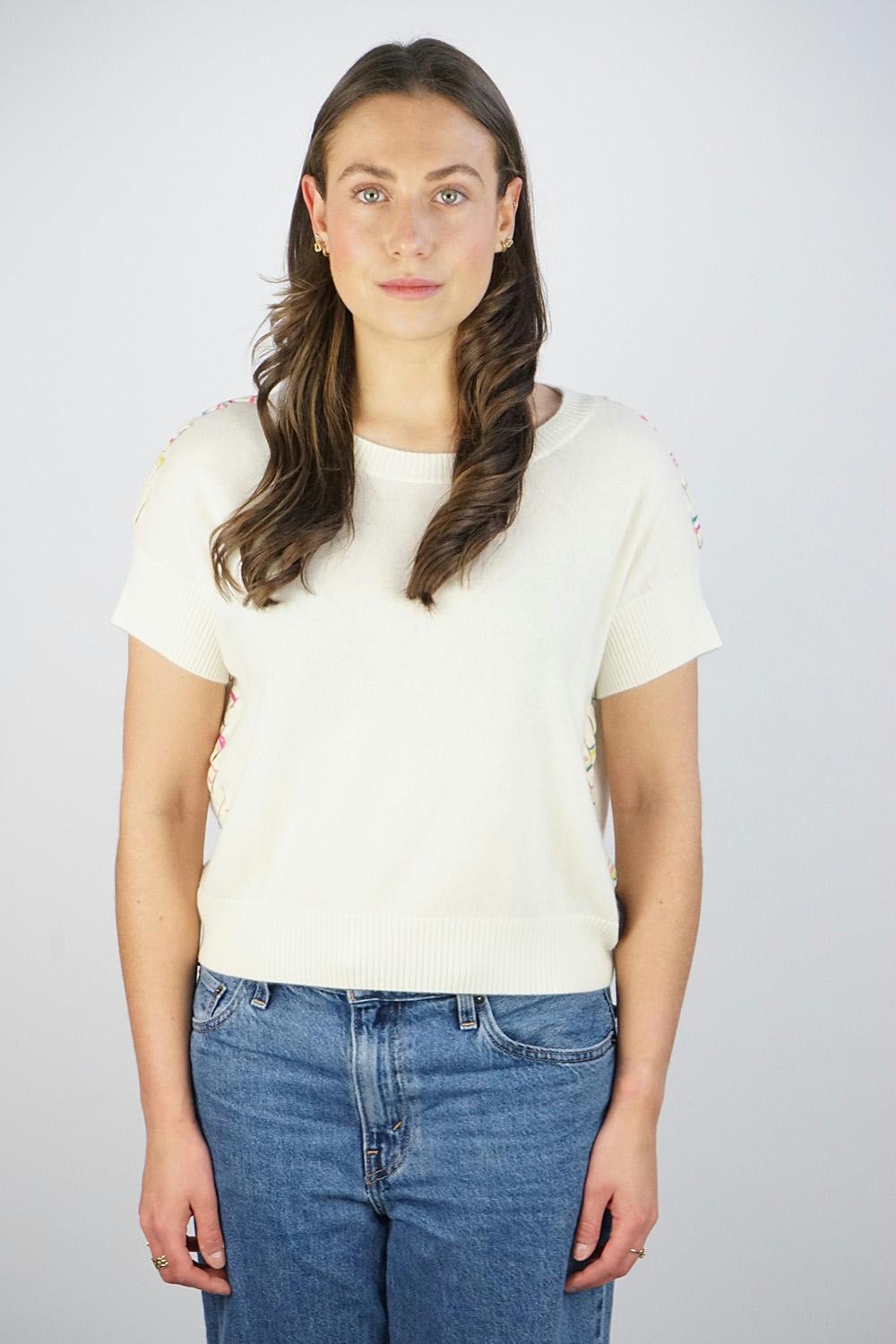 Repeat - Braid Detail Cashmere Top