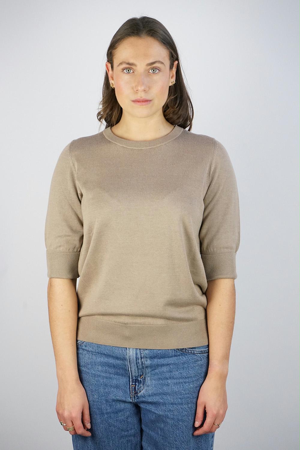 Repeat - Stone Knit 3/4 Sleeve Sweater