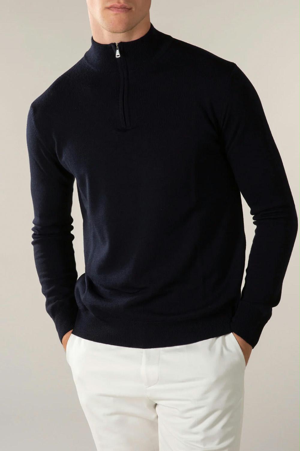 Aurélien - Half-Zip Wool Jumper