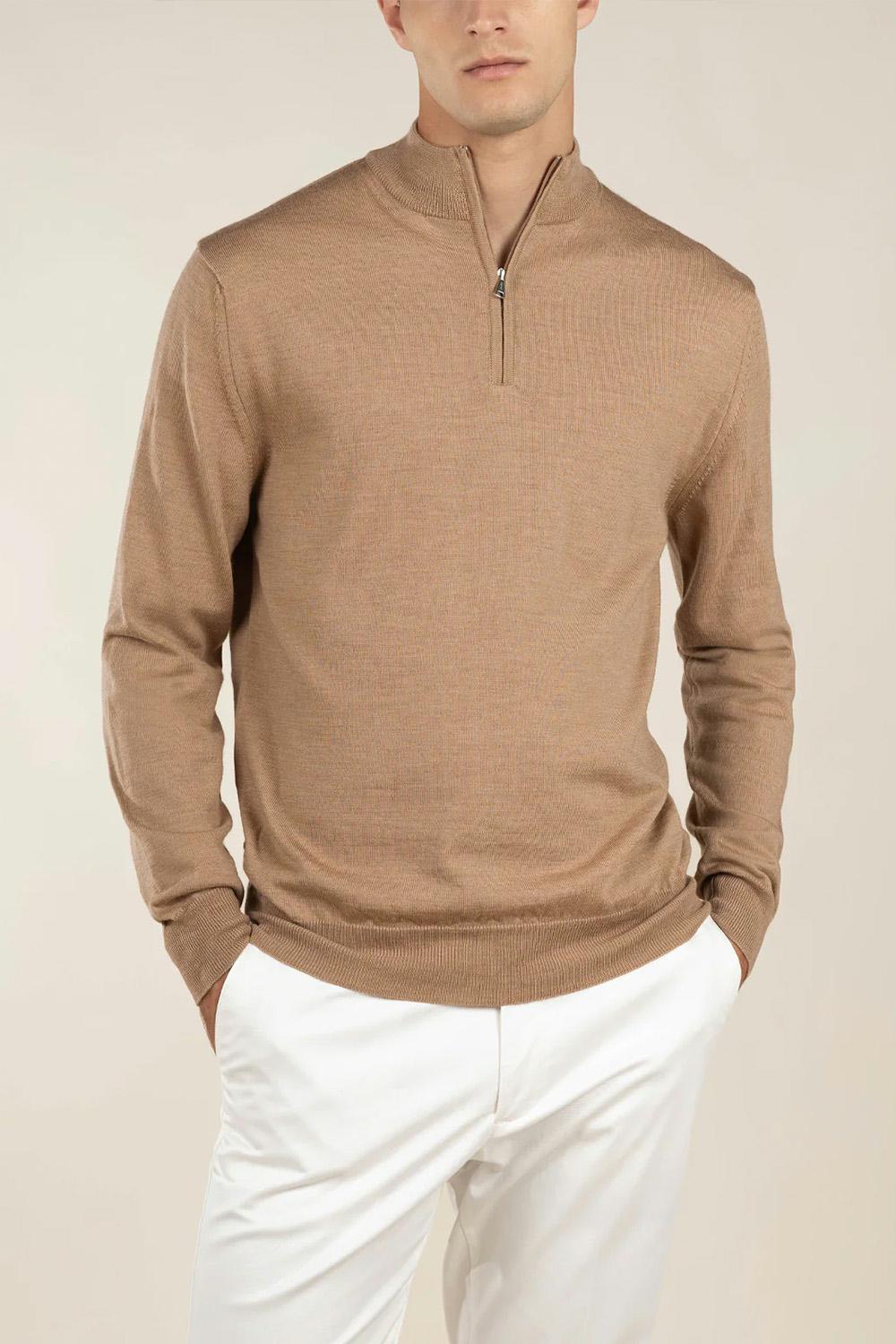 Aurélien - Half-Zip Wool Jumper