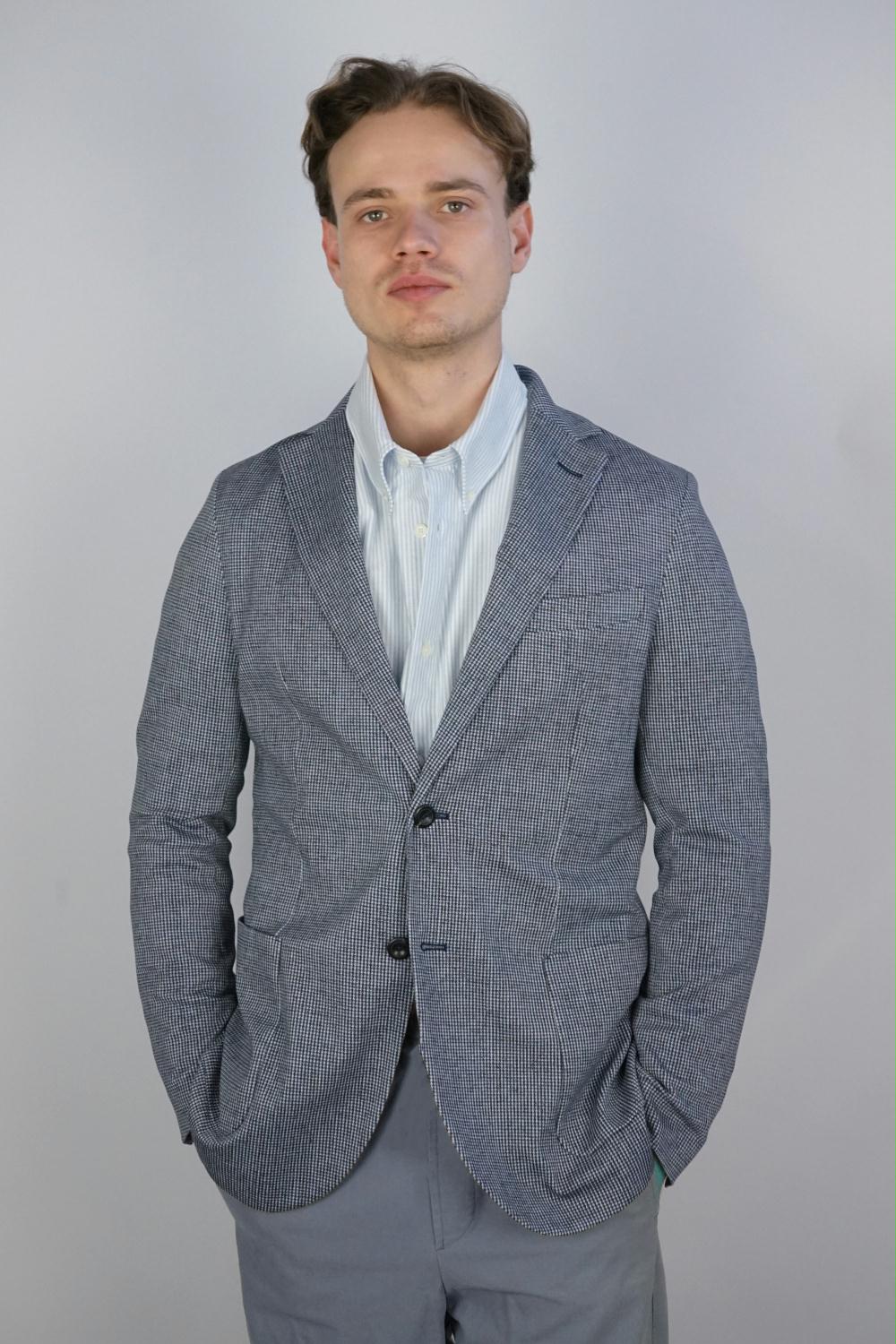 Circolo - Pattern Stretch Cotton Jacket