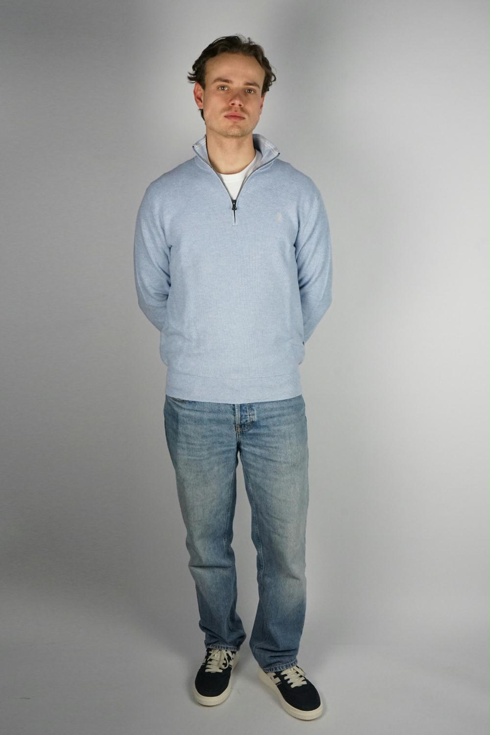 Polo Ralph Lauren - Mesh-Knit Quarter-Zip Jumper