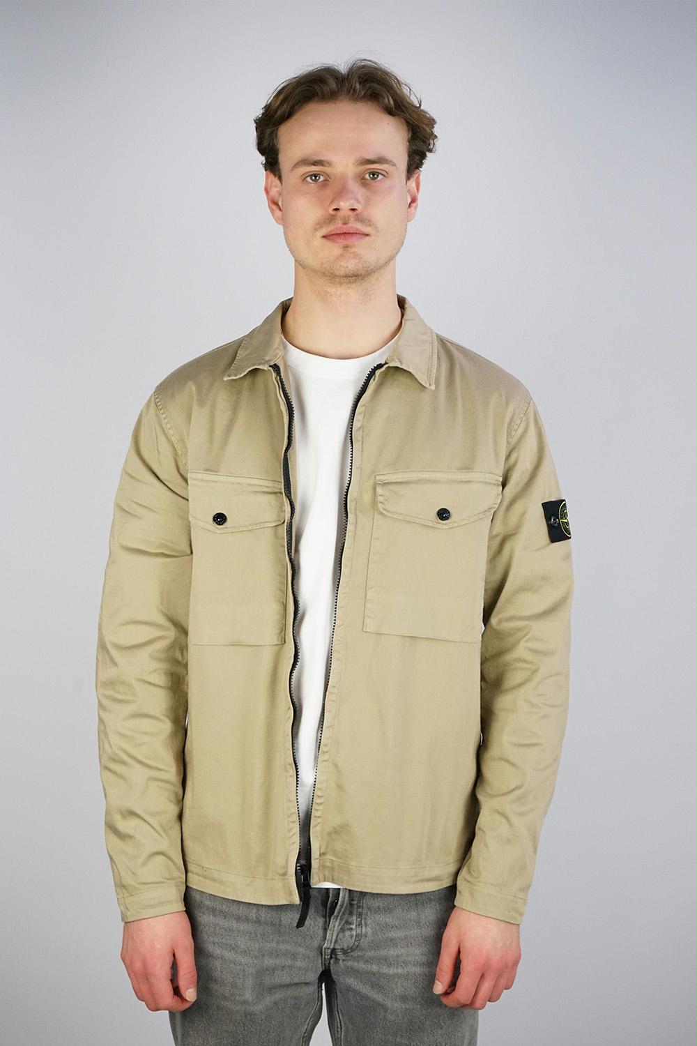 Stone Island - 1200128 Satin Cotton Overshirt