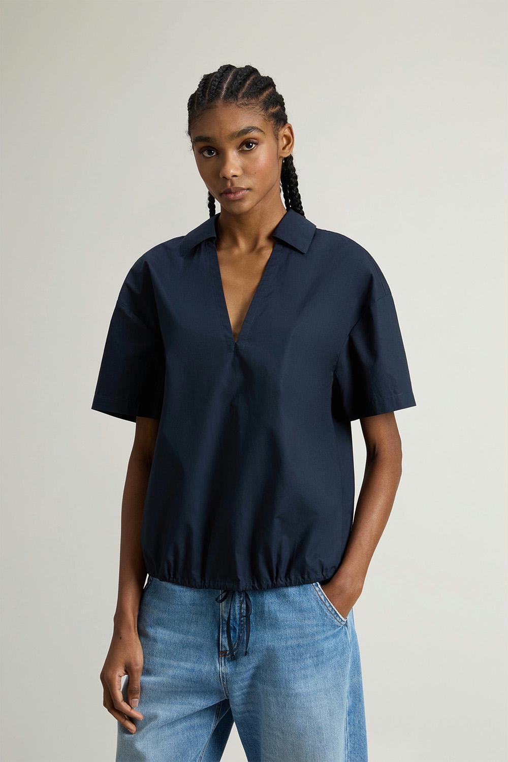 Woolrich - Poplin Cotton Cord Blouse