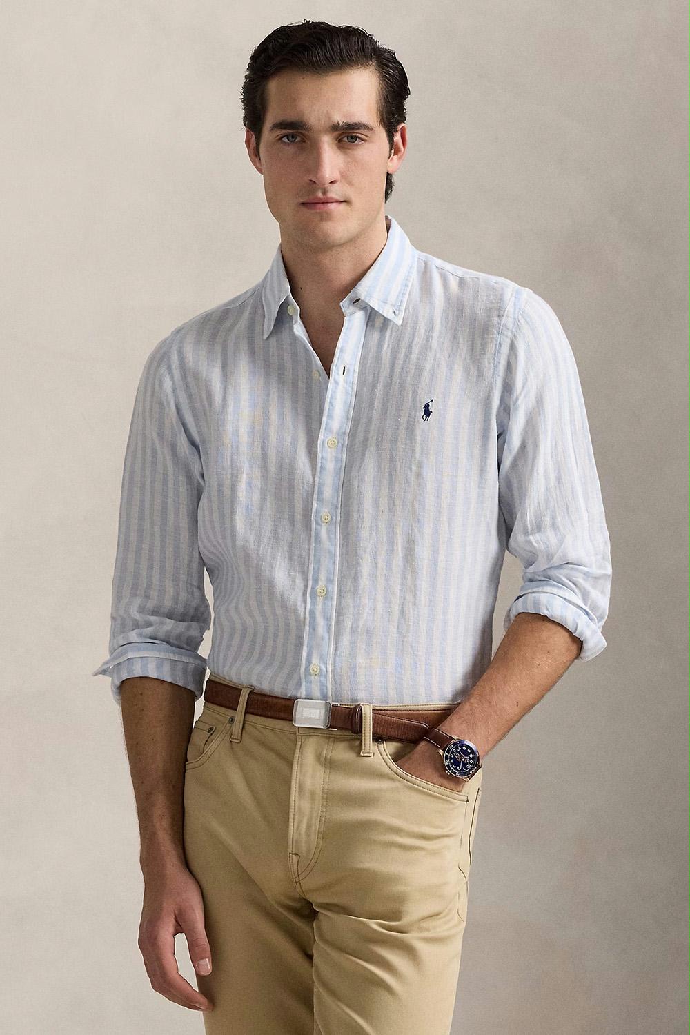 Polo Ralph Lauren - Striped Linen Custom Fit Shirt