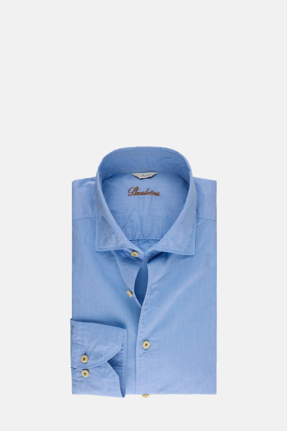 Stenströms - Poplin Casual Blue Shirt