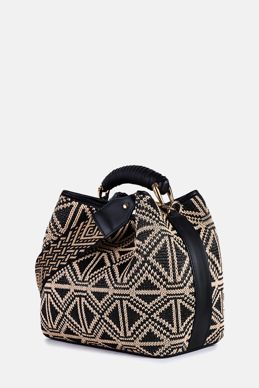 ViaMailBag - Coral Masai Raffia Bag