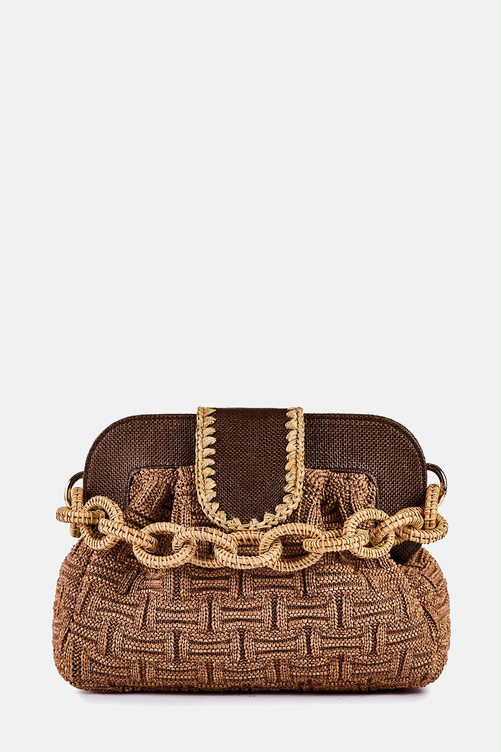 ViaMailBag - Dea Knit Raffia Bag