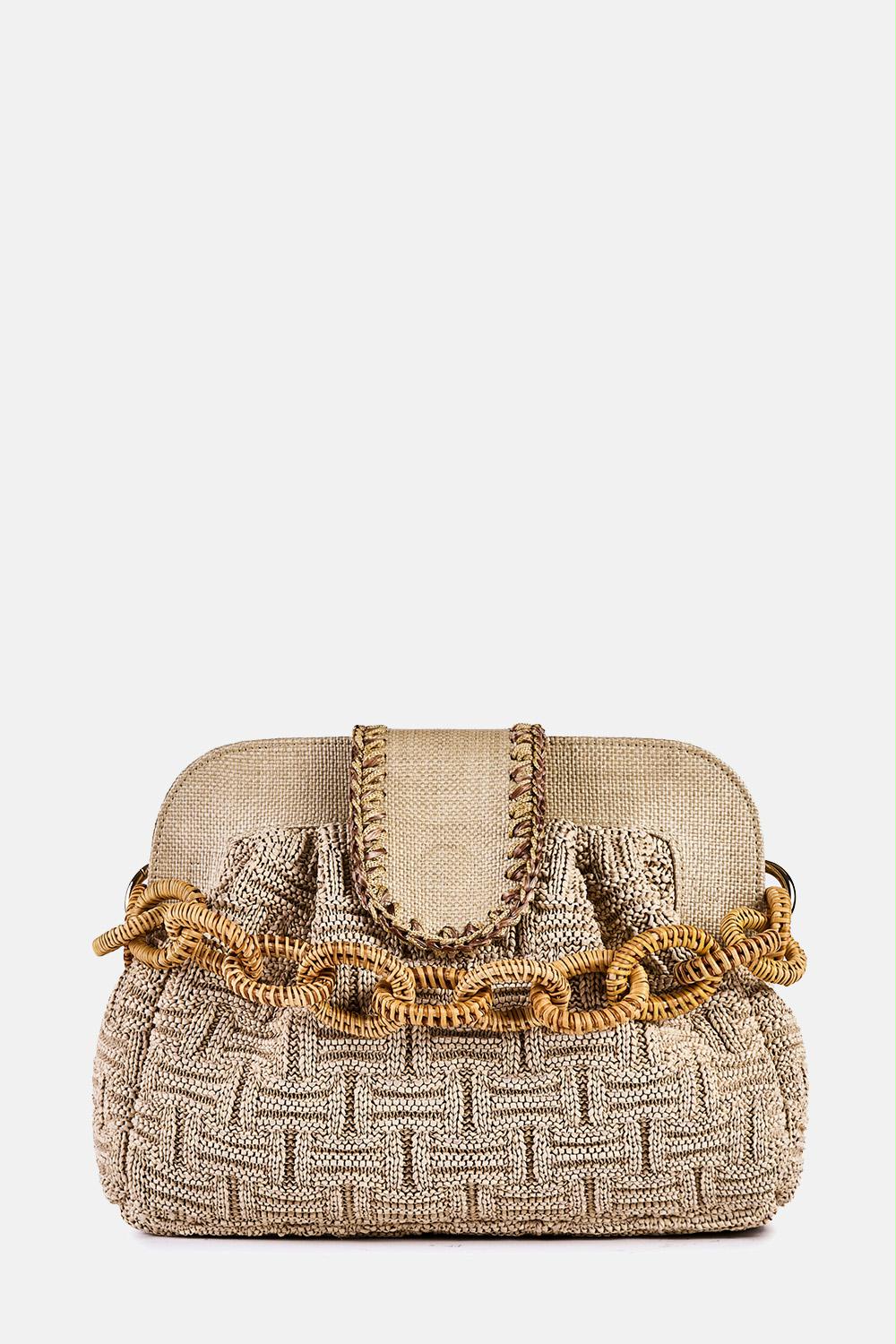 ViaMailBag - Dea Knit Raffia Bag
