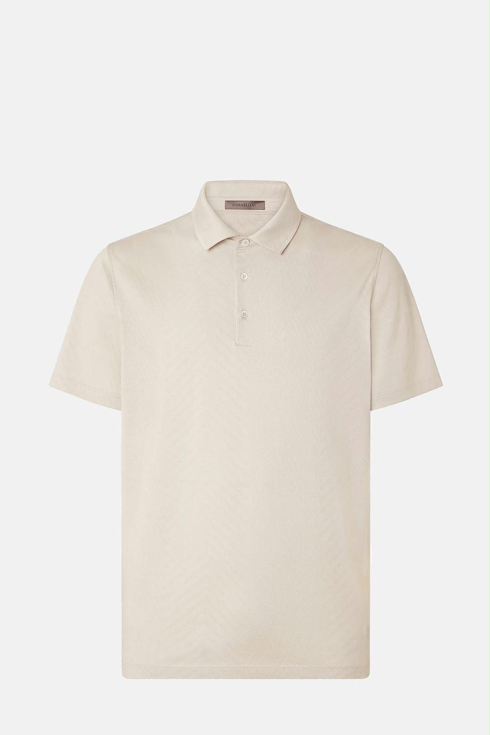Corneliani - Jacquard Herringbone Polo