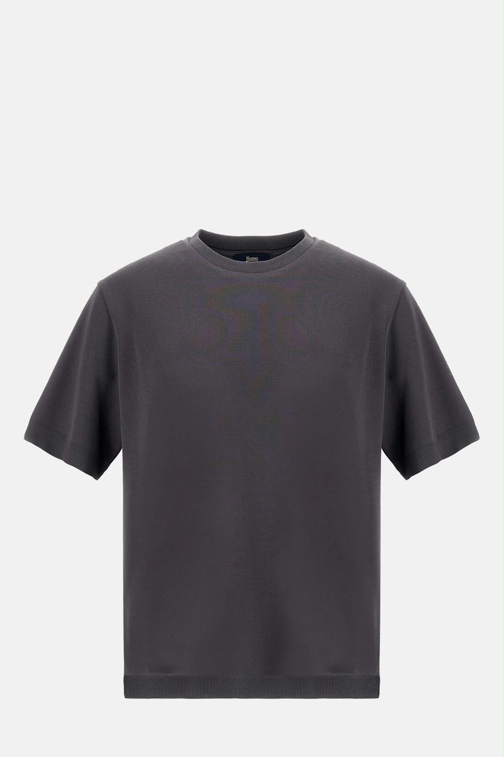 Herno - Knit Effect Jersey T-Shirt