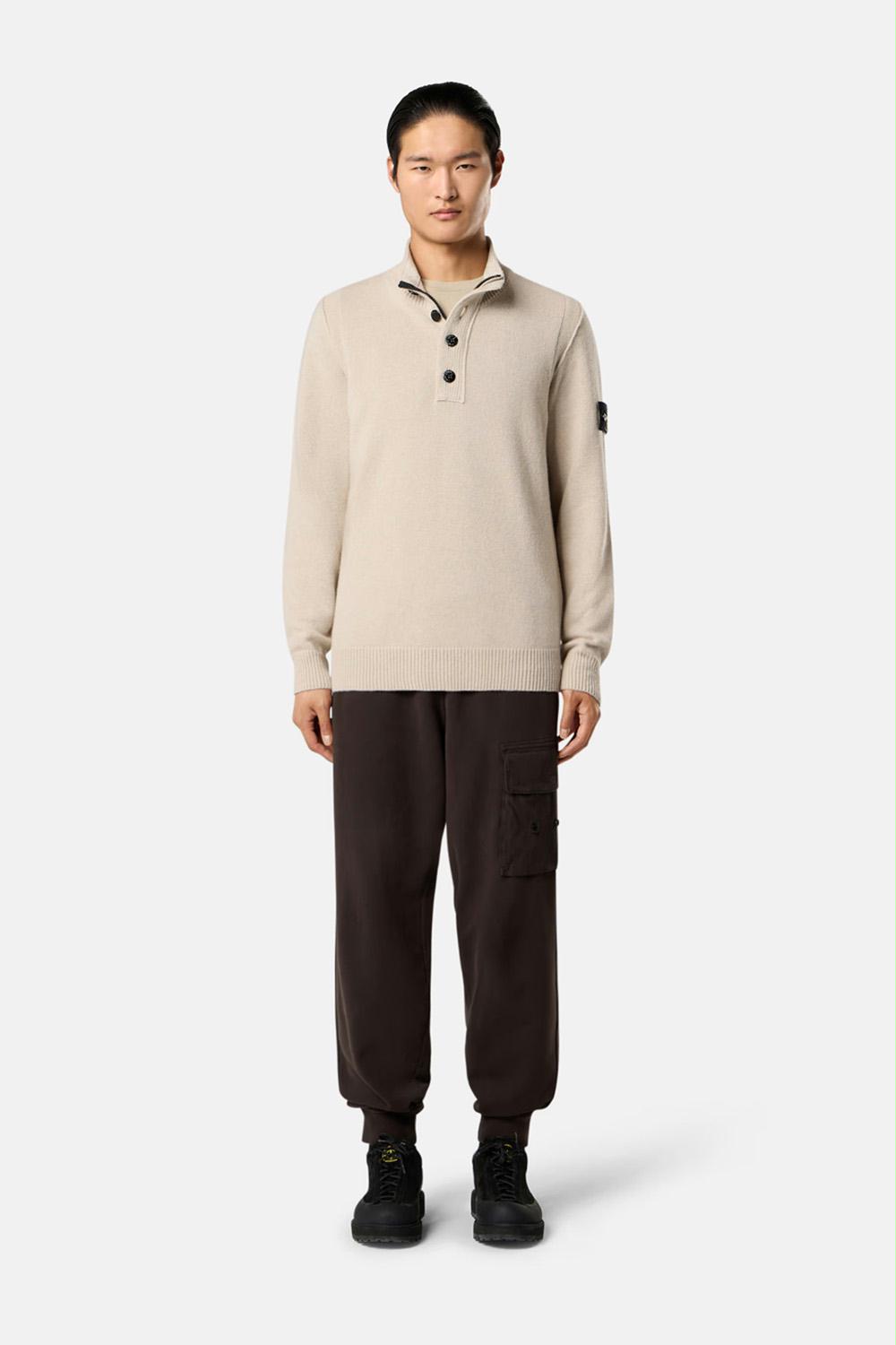 Stone Island - 5100040 Wool Half-Zip Jumper