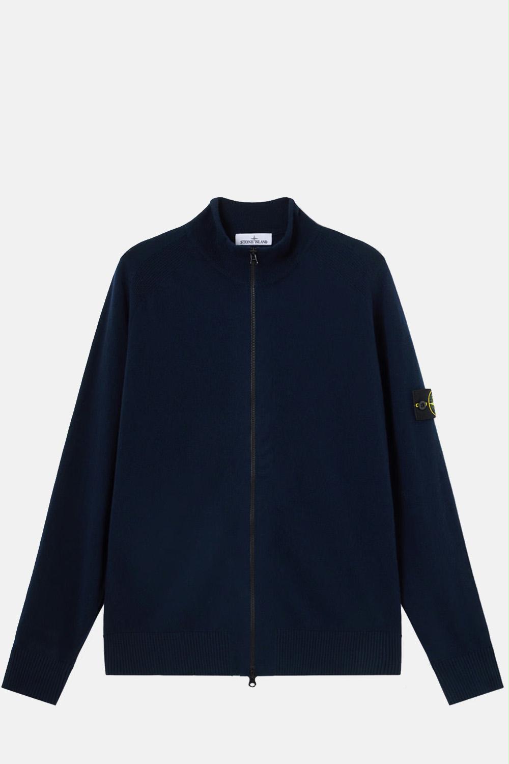 Alternative view of Stone Island - 5100044 Wool Zip-Up Jumper