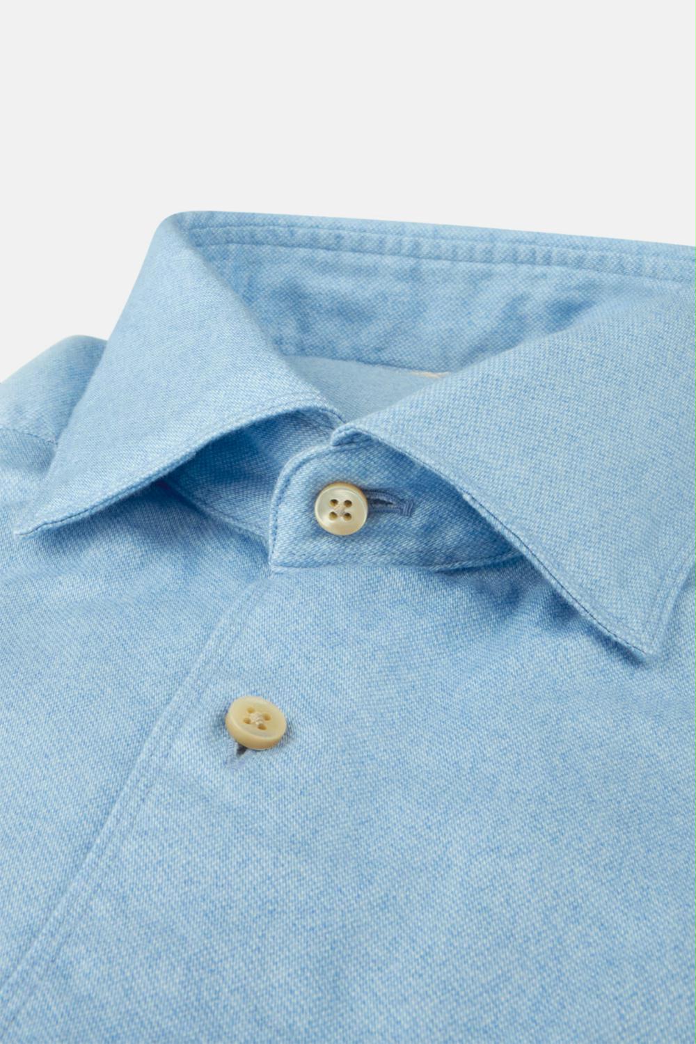 Alternative view of Stenströms - Blue Oxford Slimline Shirt