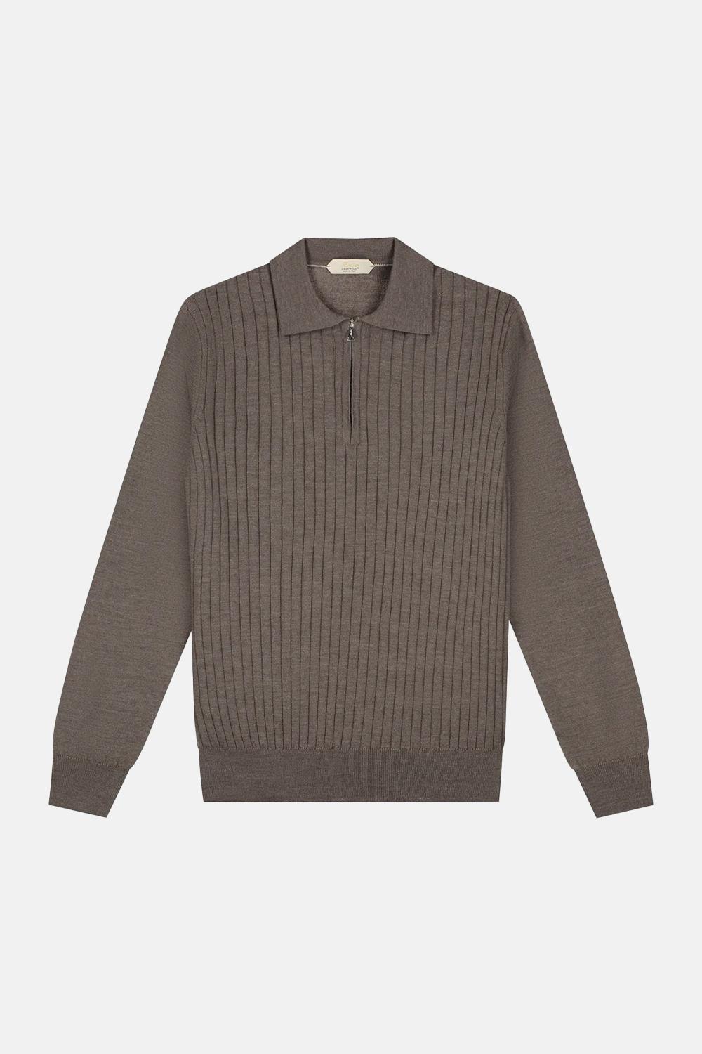 Aurélien - Ribbed Zipper Polo